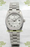 Rolex Day Date Silver Swiss Replica Watch
