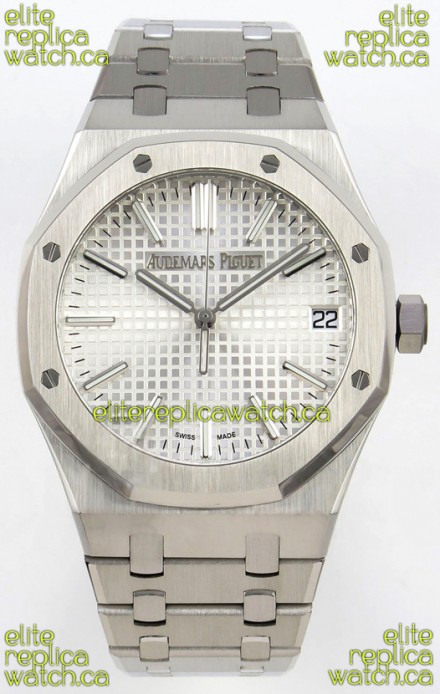 Royal Oak 15510 Steel Dial FREE SPRUNG MVMNT Super Clone Watch 