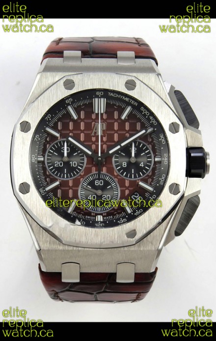 Royal Oak Offshore Chronograph 26420 Brown Dial Super Clone Watch 