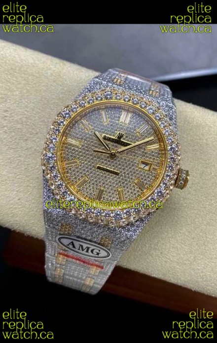 Royal Oak 15400 Iced Out Super Clone Edition 3 Super Clone Watch 