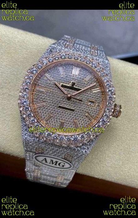 Royal Oak 15400 Iced Out Super Clone Edition 4 Super Clone Watch 