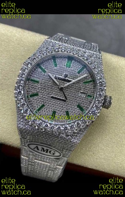 Royal Oak 15400 Iced Out Super Clone Edition 5 Super Clone Watch 