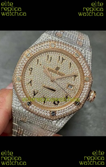 Royal Oak 15400 Iced Out Super Clone Edition 7 Super Clone Watch 