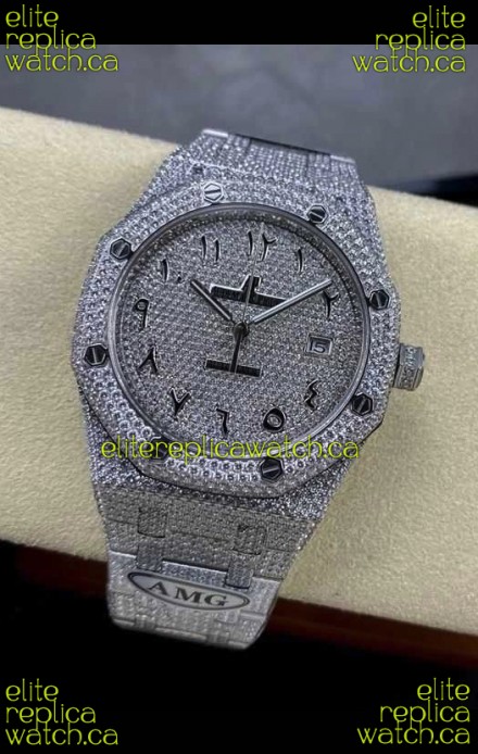Royal Oak 15400 Iced Out Super Clone Edition 11 Super Clone Watch 