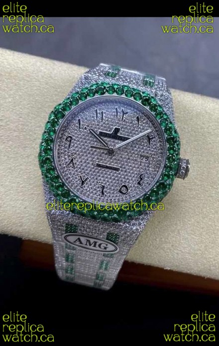 Royal Oak 15400 Iced Out Super Clone Edition 12 Super Clone Watch 