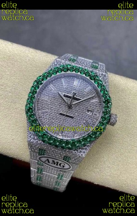 Royal Oak 15400 Iced Out Super Clone Edition 15 Super Clone Watch 