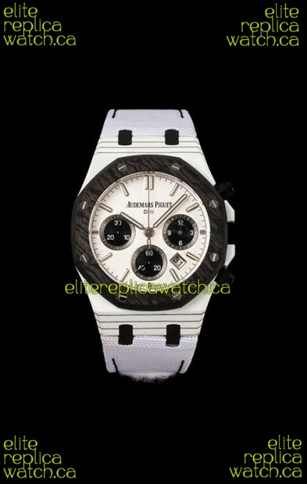 Royal Oak Black & White Voidline DiW 26240 Carbon NTPT Casing Super Clone Watch 