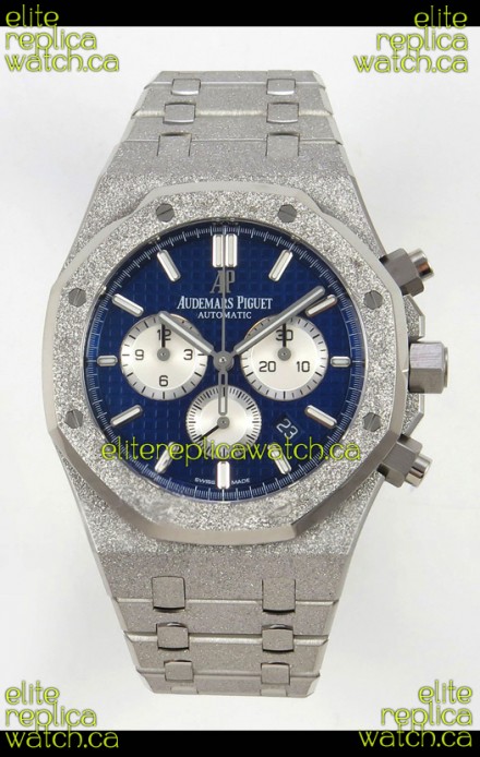 Royal Oak Chrono 26331 Frosted White Gold Blue Dial Super Clone Watch 