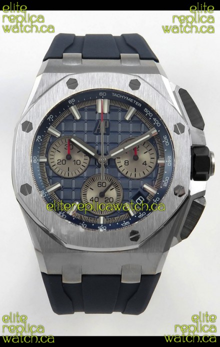 Royal Oak Offshore Chronograph 26420 Titanium Blue Dial Super Clone Watch 