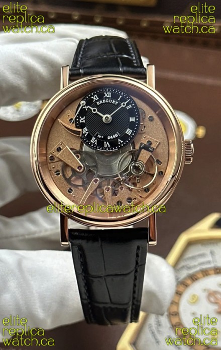 Breguet Tradition 7057BR/R9/9W6 Rose Gold Casing Single Tourbillon Super Clone Watch 