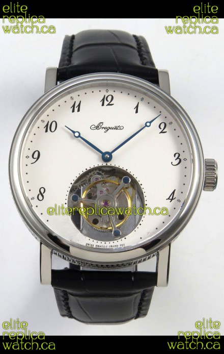 Breguet Classique Tourbillon Stainless Steel Numerals Dial Super Clone Watch 