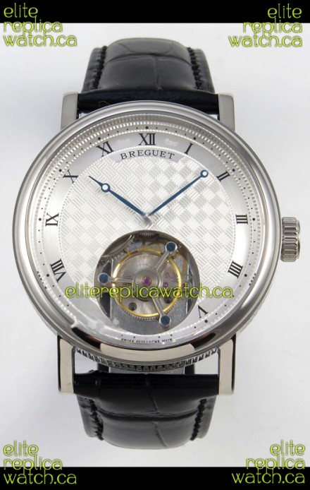 Breguet Classique Tourbillon Stainless Steel Roman Dial Super Clone Watch 
