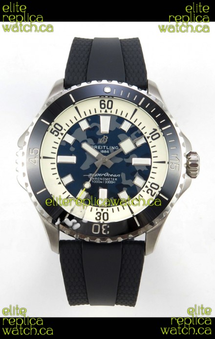 SuperOcean 46 E10379351B1S1 Super Diver Black CAMO Super Clone Watch 
