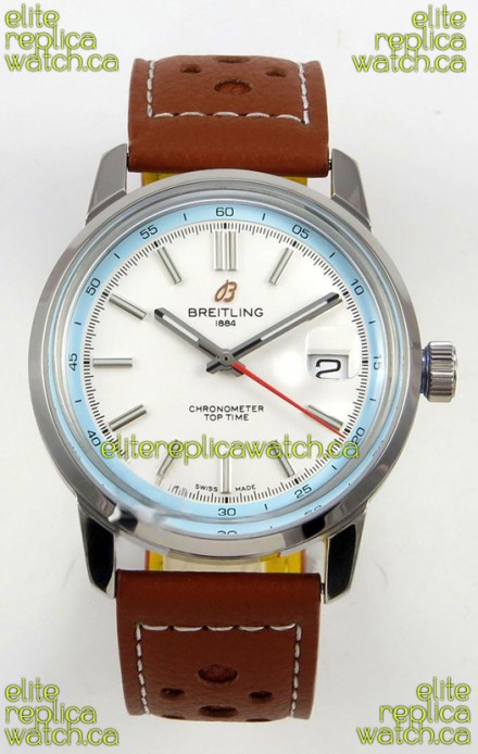 Top Time B31 38mm White Dial Red Seconds Hands Super Clone Watch 