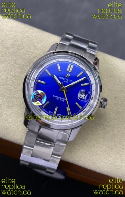 Top Time B31 38mm Blue Dial Steel Strap Super Clone Watch 