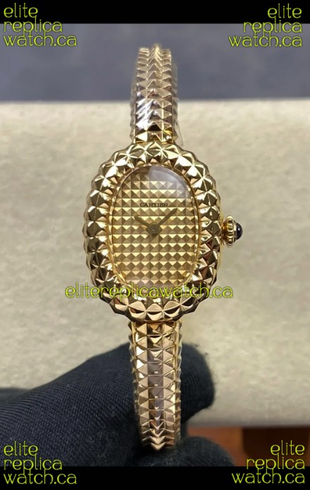 Baignoire De Cartier Yellow Gold Super Clone Quartz Replica Watch