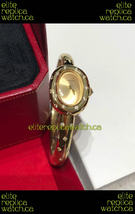 Baignoire De Cartier Yellow Gold Super Clone Quartz Replica Watch
