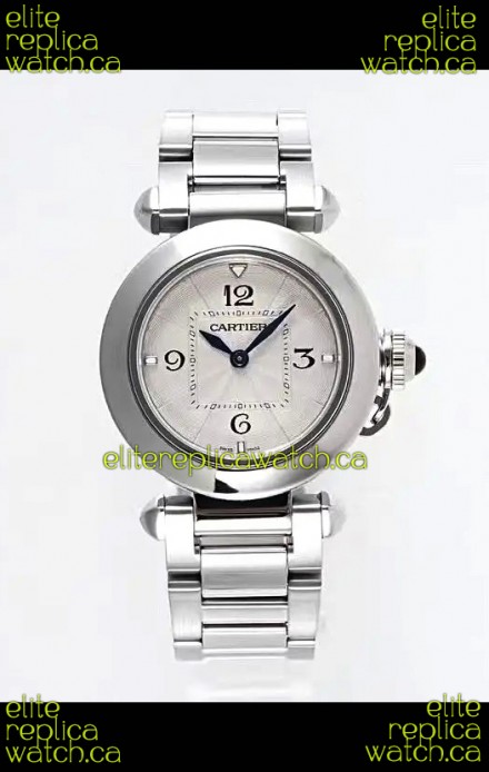 Pasha De Cartier Steel Casing Watch 30MM Super Clone Watch 