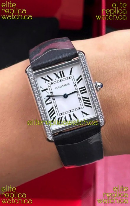 Cartier Tank Solo 27mm Steel Case Swiss Quartz Super Clone Watch 