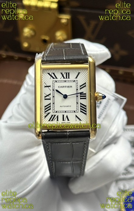Cartier Tank Louis Automatic 27mm in Yellow Gold Super Clone Watch 