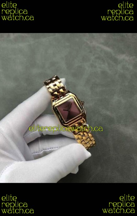 PANTHERE de Cartier 27MM Red Dial Super Clone Watch 