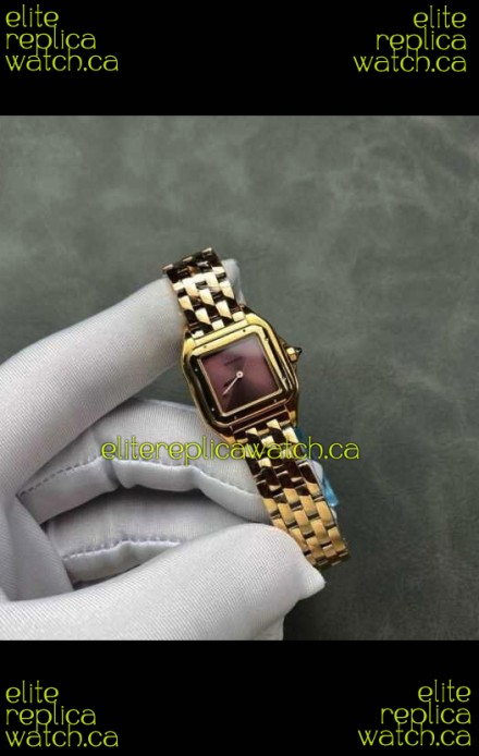 PANTHERE de Cartier 22MM Red Dial Super Clone Watch 