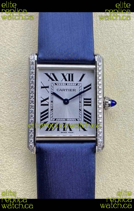 Cartier Tank Louis 25MM Swiss Quartz Movement Blue Strap 