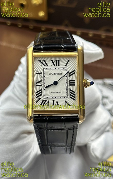 Cartier Tank Louis Automatic 27mm in Yellow Gold Super Clone Watch 