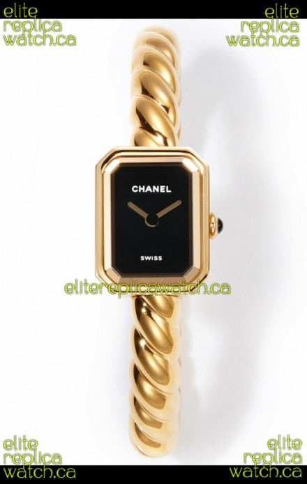 Chanel Premiere Galon Gold Swiss Quartz Watch 