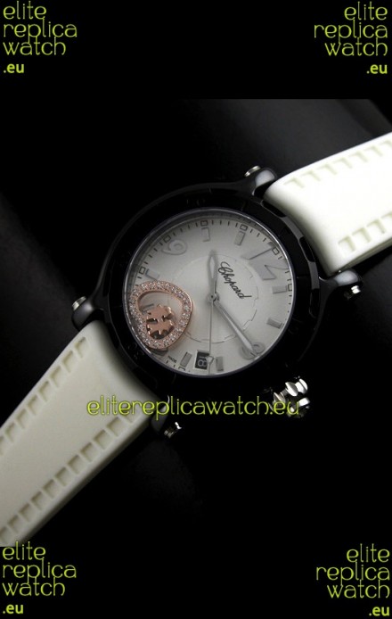 Chopard Limited Edition Swiss Replica Watch in White Strap
