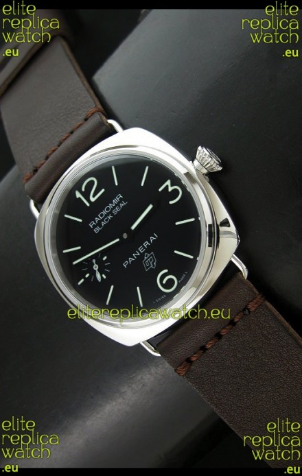 Panerai PAM380 Radiomir Black Seal Swiss Automatic Replica Watch in Brown Strap