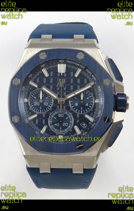 Audemars Piguet Super Clone Royal Oak Offshore Steel Casing Blue Dial Watch 