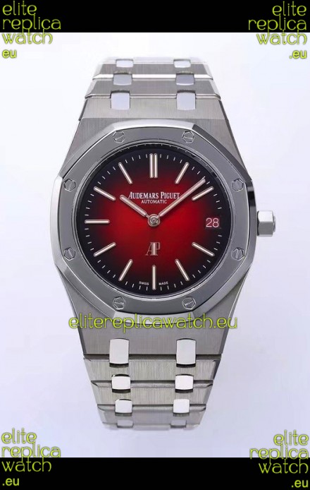 Audemars Piguet Super Clone Royal Oak Extra Thin Watch in Red Dial