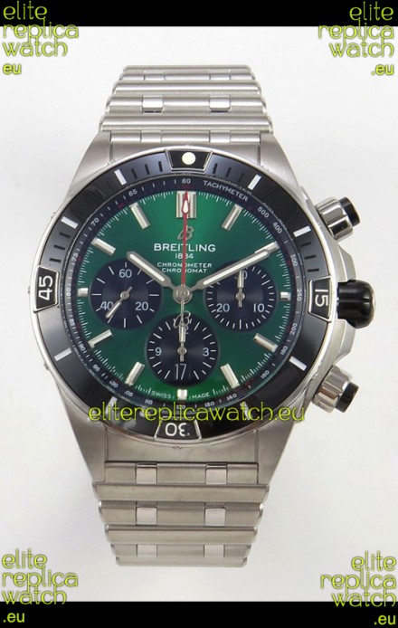 Breitling Chronomat Super Clone B01 42 Edition Swiss 904L Steel Watch Green Dial