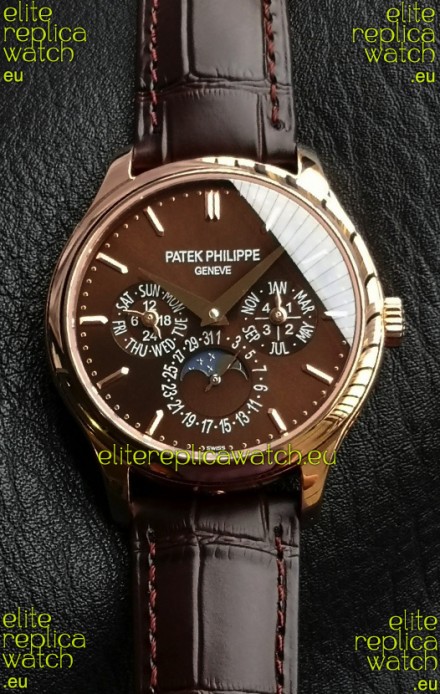 Patek Philippe Complications 5327R-001 Brown Dial Swiss Replica Watch 