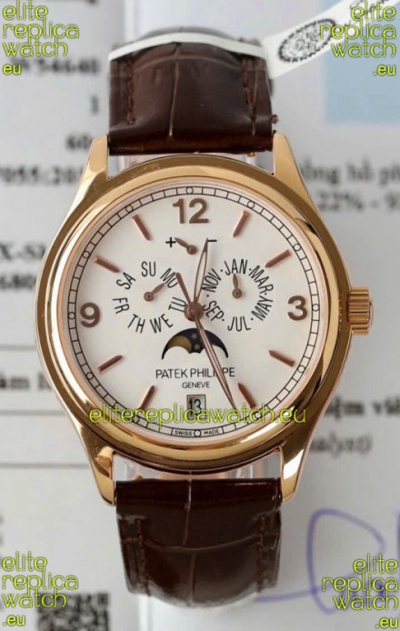 Patek Philippe Complications 4946R Swiss Replica Watch in White Dial 