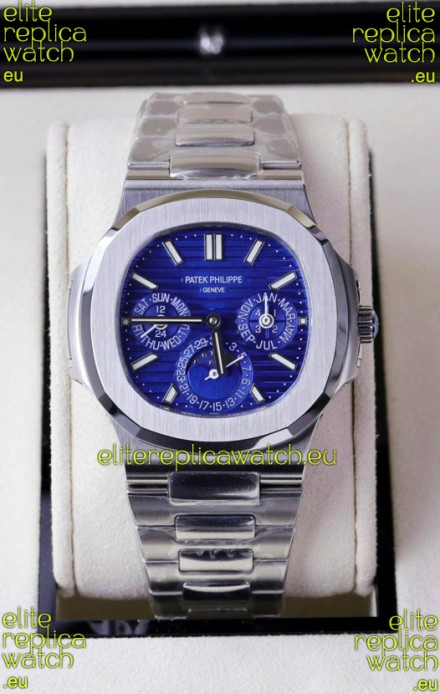 Patek Philippe Nautilus 5740 Perpetual Calendar Stainless Steel Purple Dial Swiss Replica Watch
