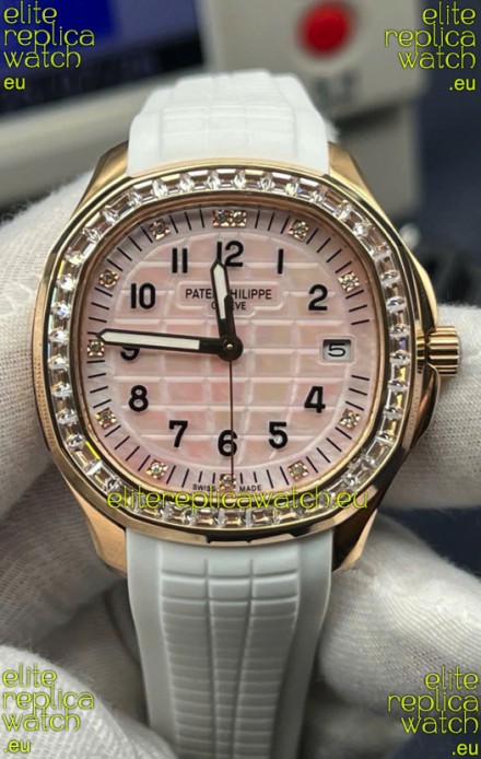 Patek Philippe Super Clone Aquanaut 5268R Rose Gold Automatic Pink Dial 38.8MM