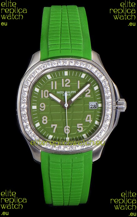 Patek Philippe Super Clone Aquanaut Stainless Steel Green Dial 38.5MM Watch 