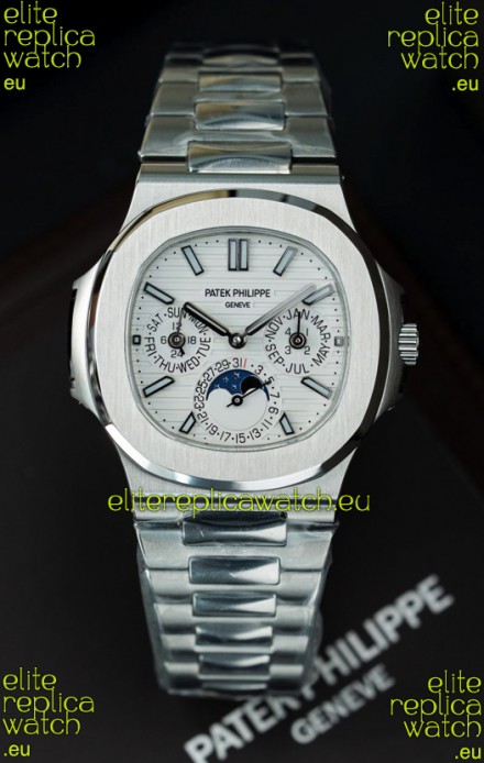 Patek Philippe Nautilus 5740 Perpetual Calendar Stainless Steel White Dial Swiss Replica Watch