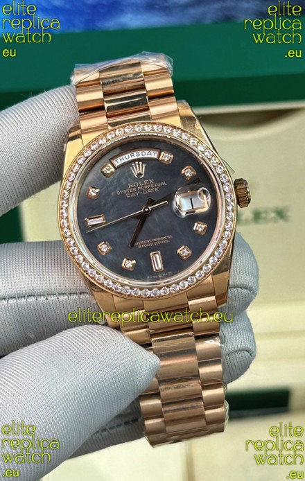 Rolex Day Date Presidential 18K Rose Gold Watch 40MM - Pearl Dial 1:1 Mirror Quality