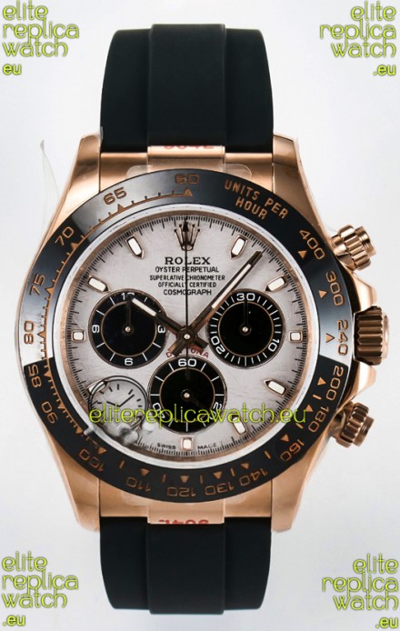 Rolex Daytona Super Clone 116518 Rose Gold Meteorite Dial Original Cal.4130 Movement