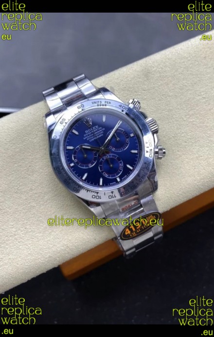Rolex Daytona Super Clone M116509 Original Cal.4131 Movement - 904L Steel Watch in Blue Dial