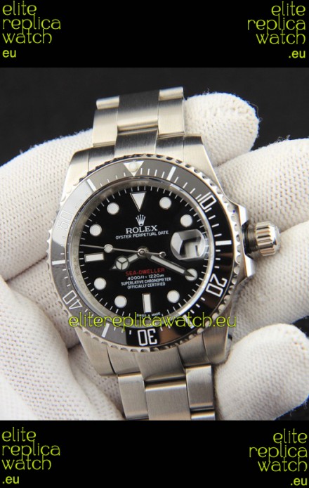 Rolex Sea Dweller Japanese Movement Replica Watch Black Dial 43MM