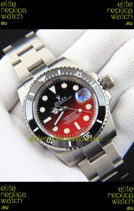 Rolex Submariner Japanese Replica Watch 904L Steel Gadient Dial Watch 
