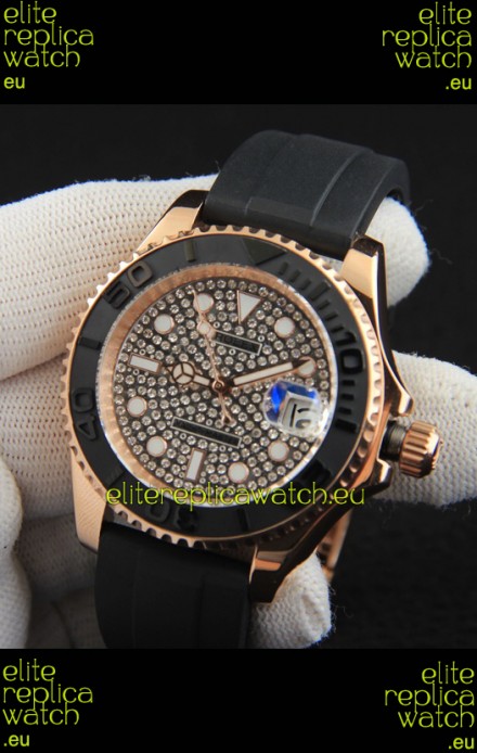 Rolex Yachtmaster Everrose Gold Japanese Replica Watch - 40MM