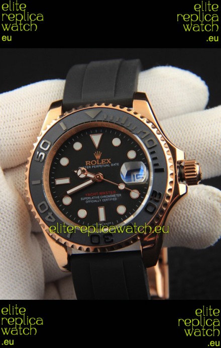 Rolex Yachtmaster Everrose Gold Japanese Replica Watch - 40MM