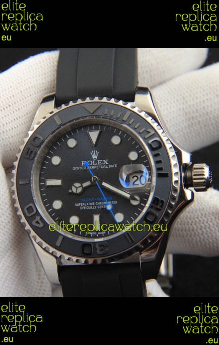 Rolex Yachtmaster Stainless Steel Japanese Replica Watch - 40MM Grey Dial