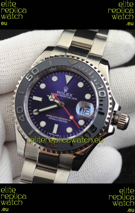 Rolex Yachtmaster Stainless Steel Japanese Replica Watch - 40MM - Blue Dial 