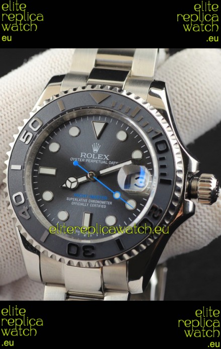 Rolex Yachtmaster Stainless Steel Japanese Replica Watch - 40MM - Grey Dial 